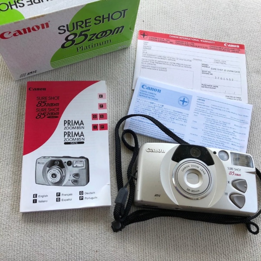 Canon sure shot 85 zoom film camera